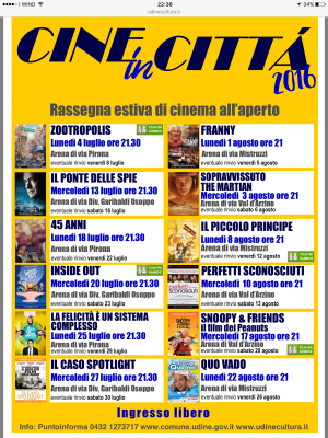 Cine in città 2016