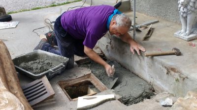 Pierabech 2017 preparazione fontana