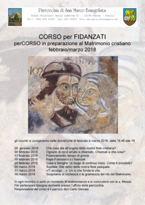 programma corso fidanzati 2018