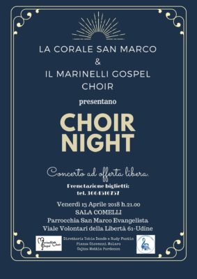 Locandina CONCERTO CHOIR NIGHT
