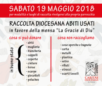 raccolta diocesana vestiti usati 2018