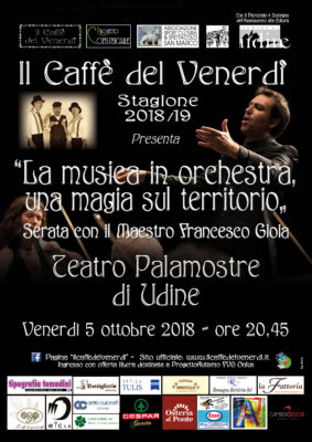 Il caffè del venerdì - Locandina 5 ottobre 2018 Francesco Gioia