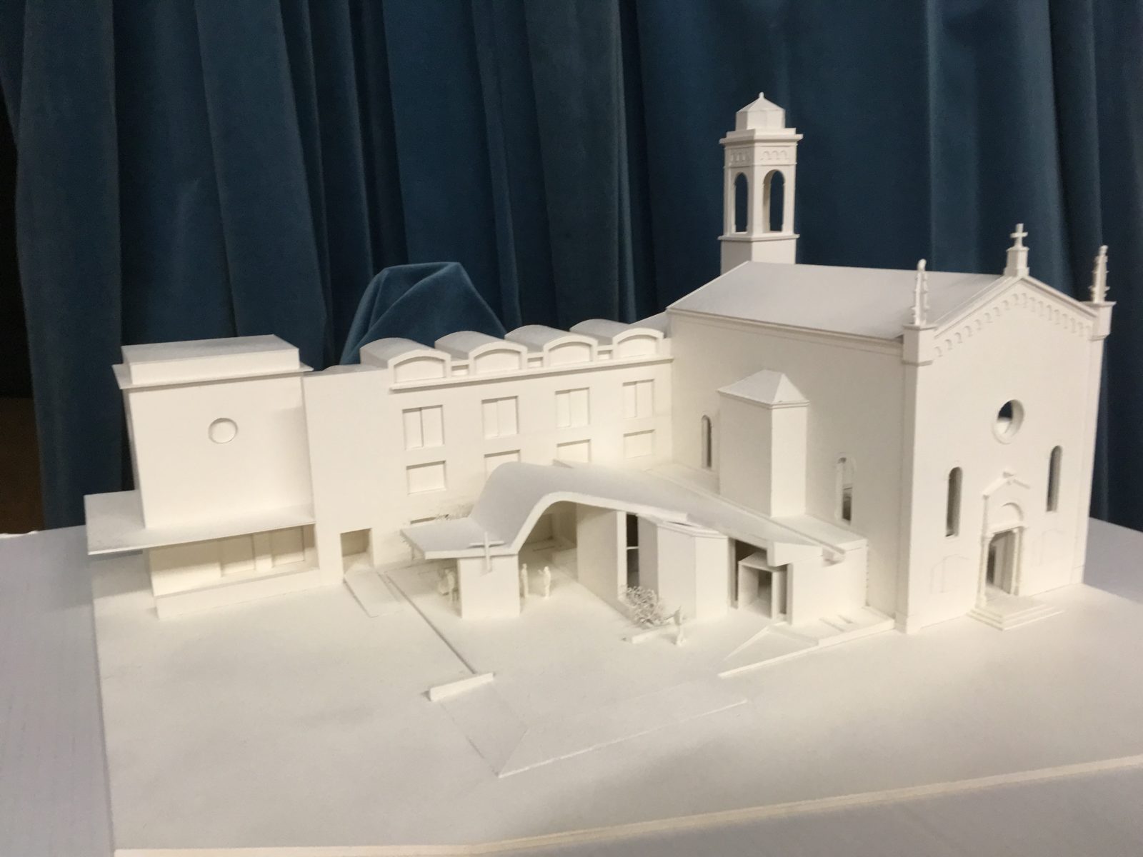 plastico lavori ampliamento chiesa san Marco