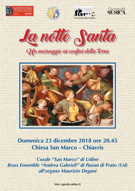 Locandina Concerto Corale san Marco 23-12-18