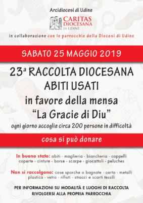 CARITAS RACCOLTA INDUMENTI USATI 2019