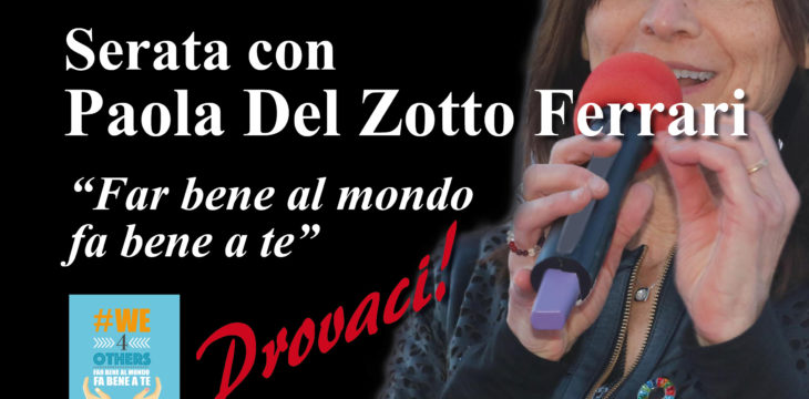 Il caffè del venerdì: Locandina serata Paola Del Zotto Ferrari