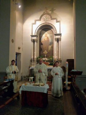 santa messa del 25/04/2020 all'altare di San Marco