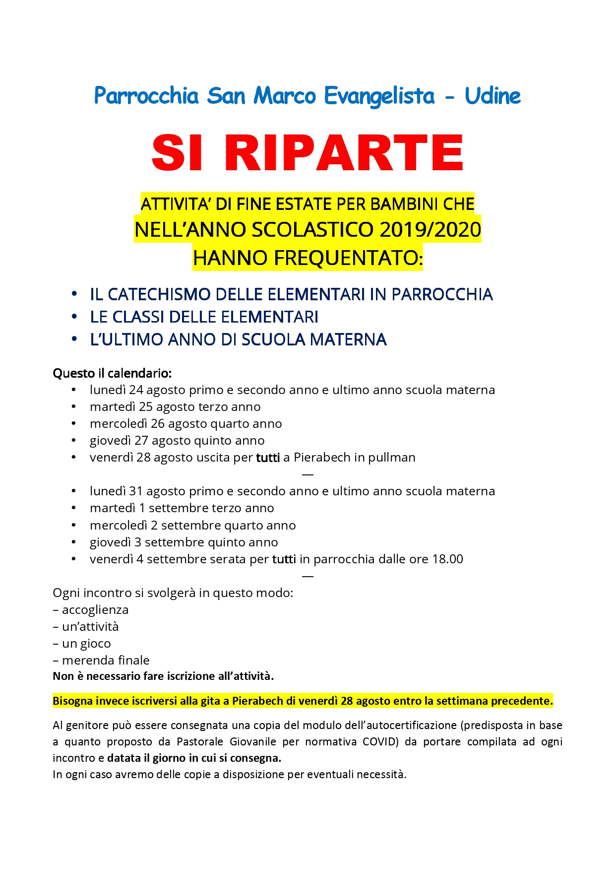Volantino si riparte