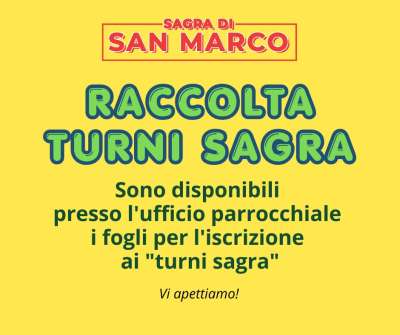 Raccolta turni sagra