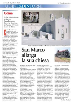 La Vita Cattolica: San Marco allarga la sua chiesa
