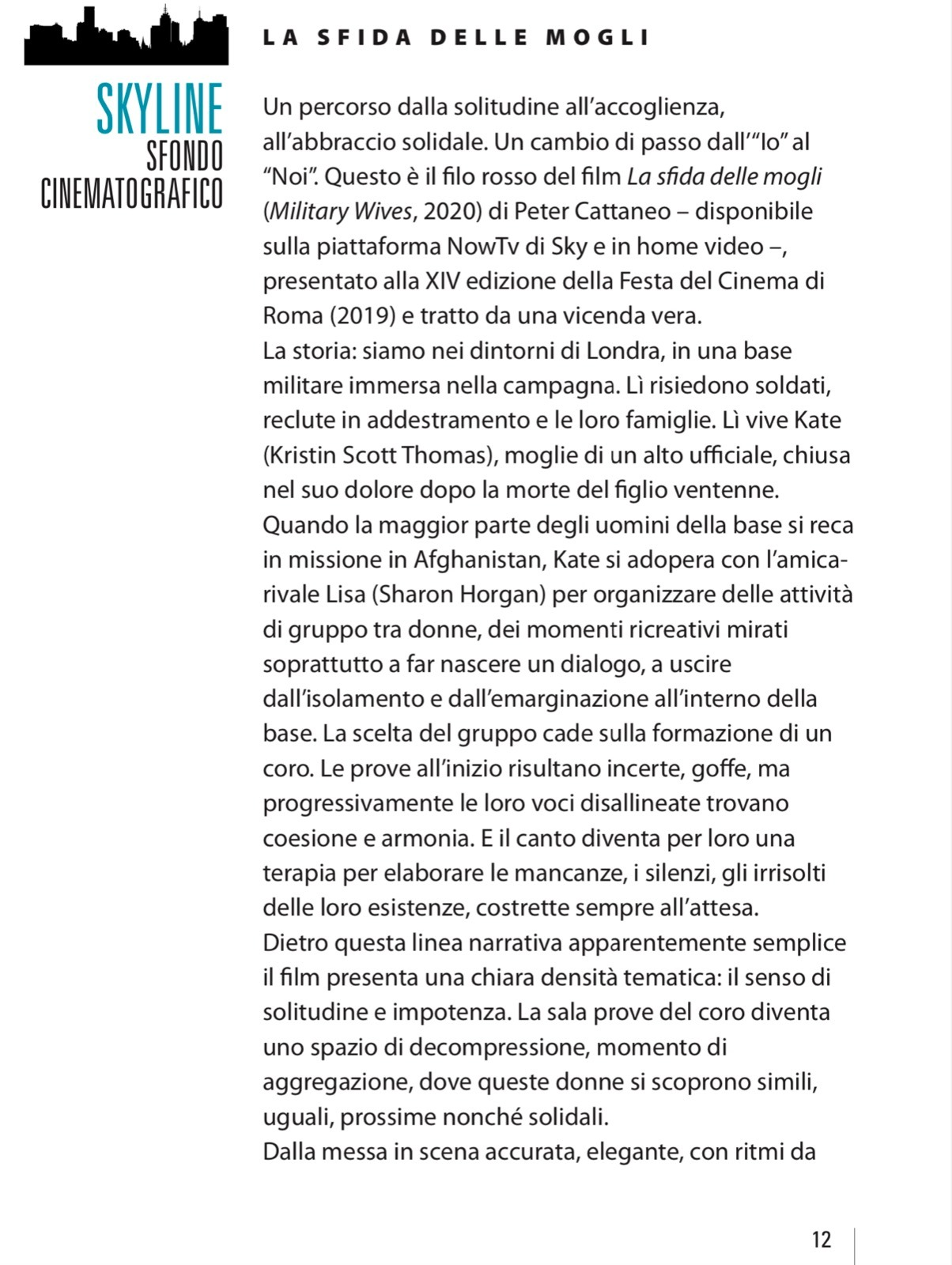 scheda 2 film La sfida delle mogli - Cineforum Gruppo adulti e famiglie