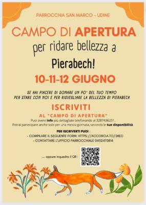 Locandina campo apertura Pierabech