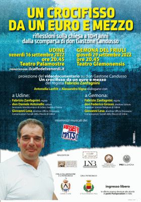 Locandina serata 16/09/2022 "Un crocefisso da un euro e mezzo"