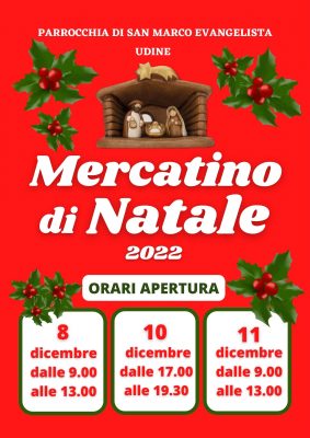 Locandina mercatino di Natale 2022