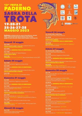 Locandina Sagra della Trota 2023