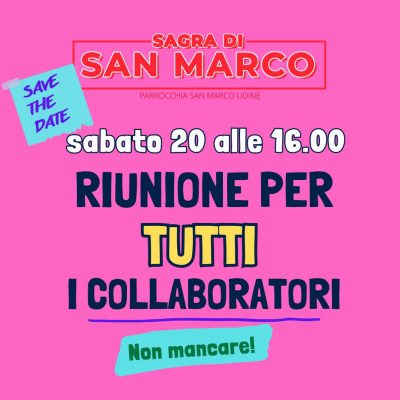 Riunione per i collaboratori