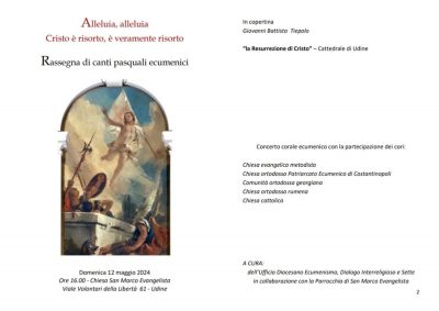 Rassegna canti ecumenici