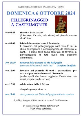 Pellegrinaggio a Castelmonte 2024