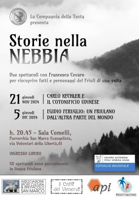 Locandina rassegna Storie nella nebbia