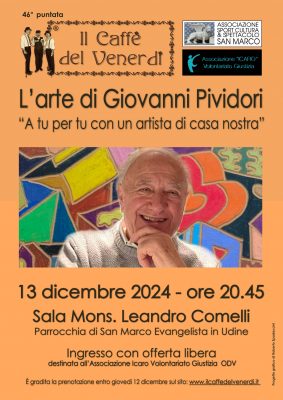 Locandina serata 13.12.24 con Giovanni Pividori