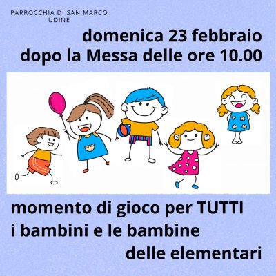Momento di gioco bambini e bambine 