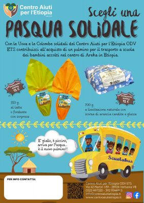 Locandina uova solidali per l'Etiopia