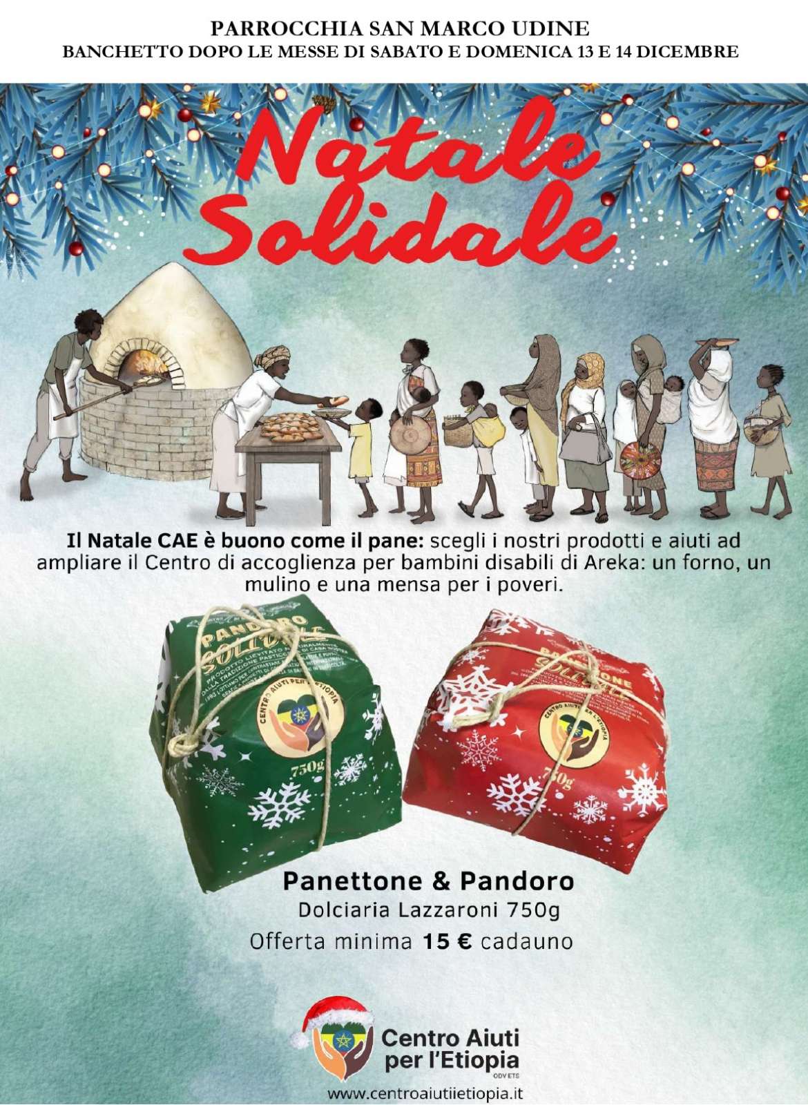 Volantino Natale solidale Etiopia 2025