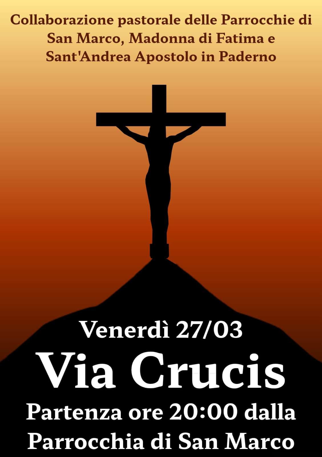 locandina via crucis 27.03.2026