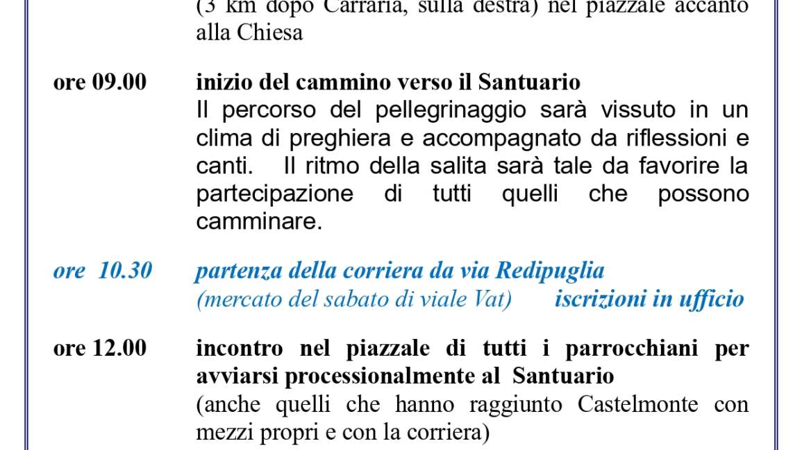 Appuntamenti della settimana dal 5 all’ 11 ottobre